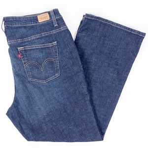 Levis 580 Boot Cut Womens Jeans Dark Wash Size 20M